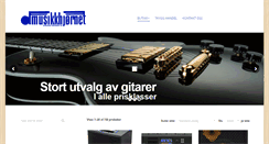 Desktop Screenshot of musikkhjornet.no